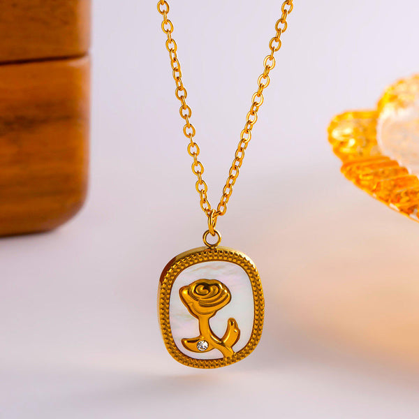 VINTAGE ROSE NECKLACE