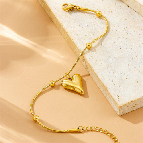 PUFFED HEART BRACELET