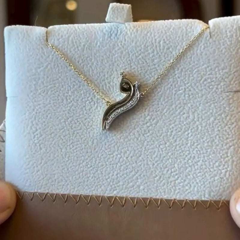 DIAMOND ARABIC LETTER NECKLACE
