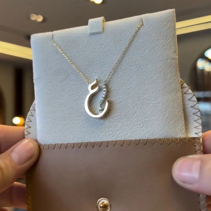 DIAMOND ARABIC LETTER NECKLACE